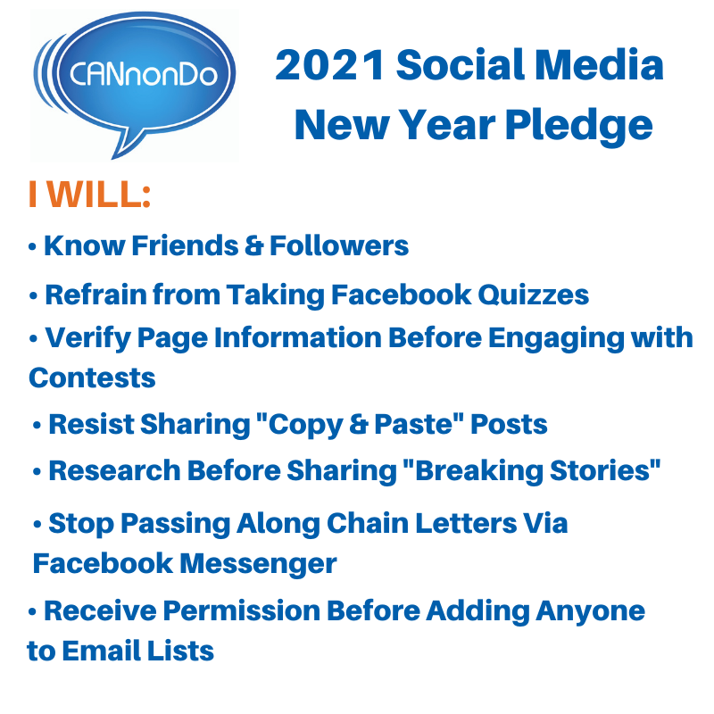 Social Media New Year Pledge 2021